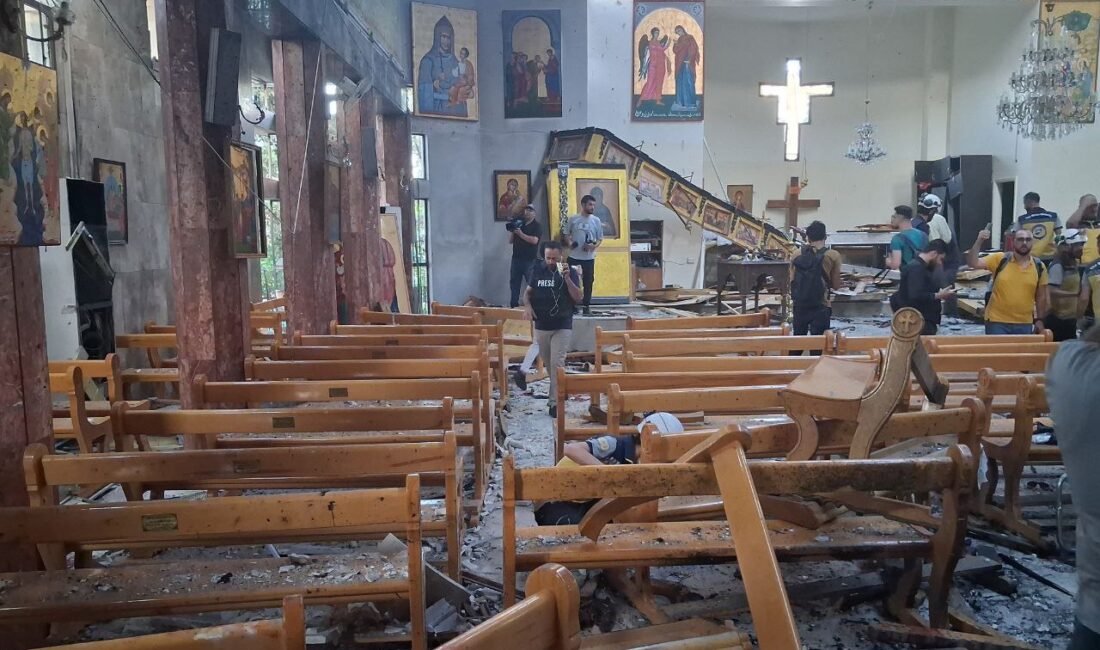 Şam’da Kilisede Patlama: Çok Sayıda Can Kaybı Var Mar Elias Kilisesi’nde Kanlı