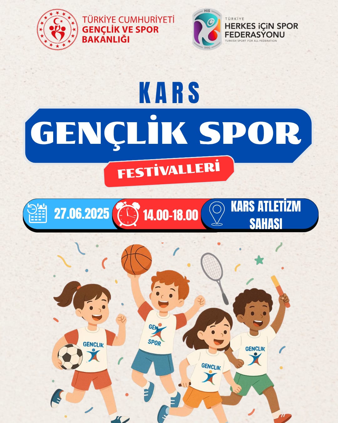 Kars’ta Gençlik ve Spor Rüzgârı Esiyor! “Kars Gençlik Spor Festivalleri” Başlıyor