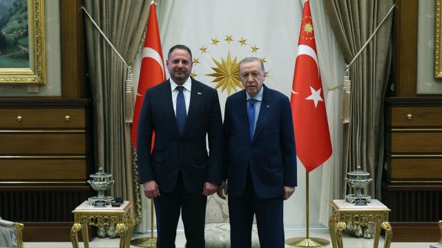 Cumhurbaşkanı Erdoğan, Ukrayna Devlet Başkanlığı Ofisi Başkanı’nı Kabul Etti