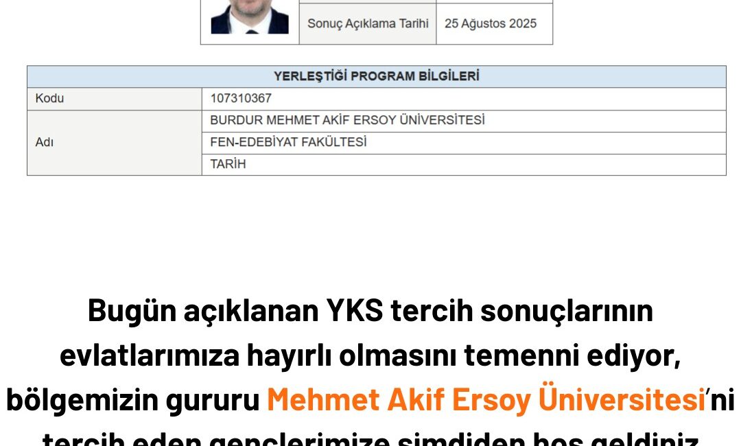 AK Parti Burdur Milletvekili