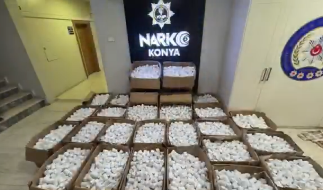 Konya’da 3 Ayrı Operasyonda 739 Bin Uyuşturucu Hap Ele Geçirildi