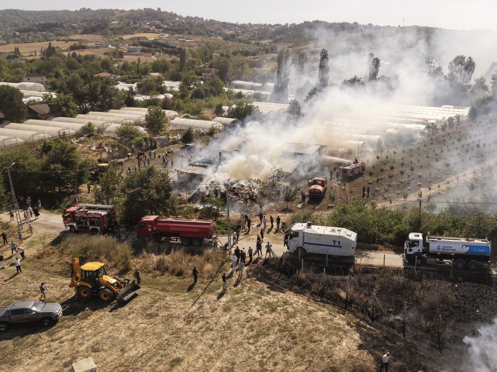 Yalova’da Çıkan Yangınlar Kontrol Altına Alındı