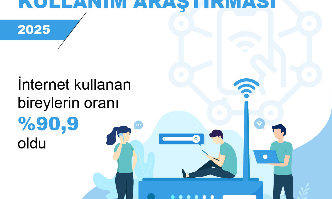 Türkiye’de İnternet Kullanımı 2025’te Yüzde 90,9’a Yükseldi ANKARA – Türkiye İstatistik