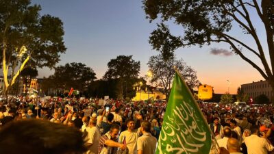 İstanbul’da, Filistin’e destek amacıyla düzenlenen