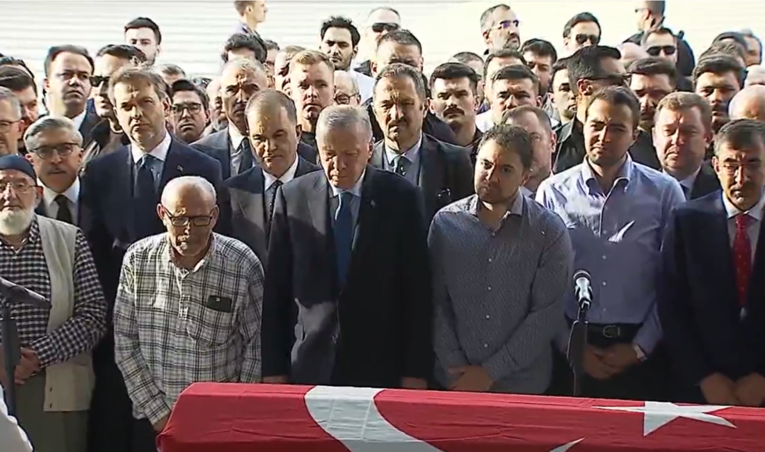 Ankara’da düzenlenen cenaze töreninde