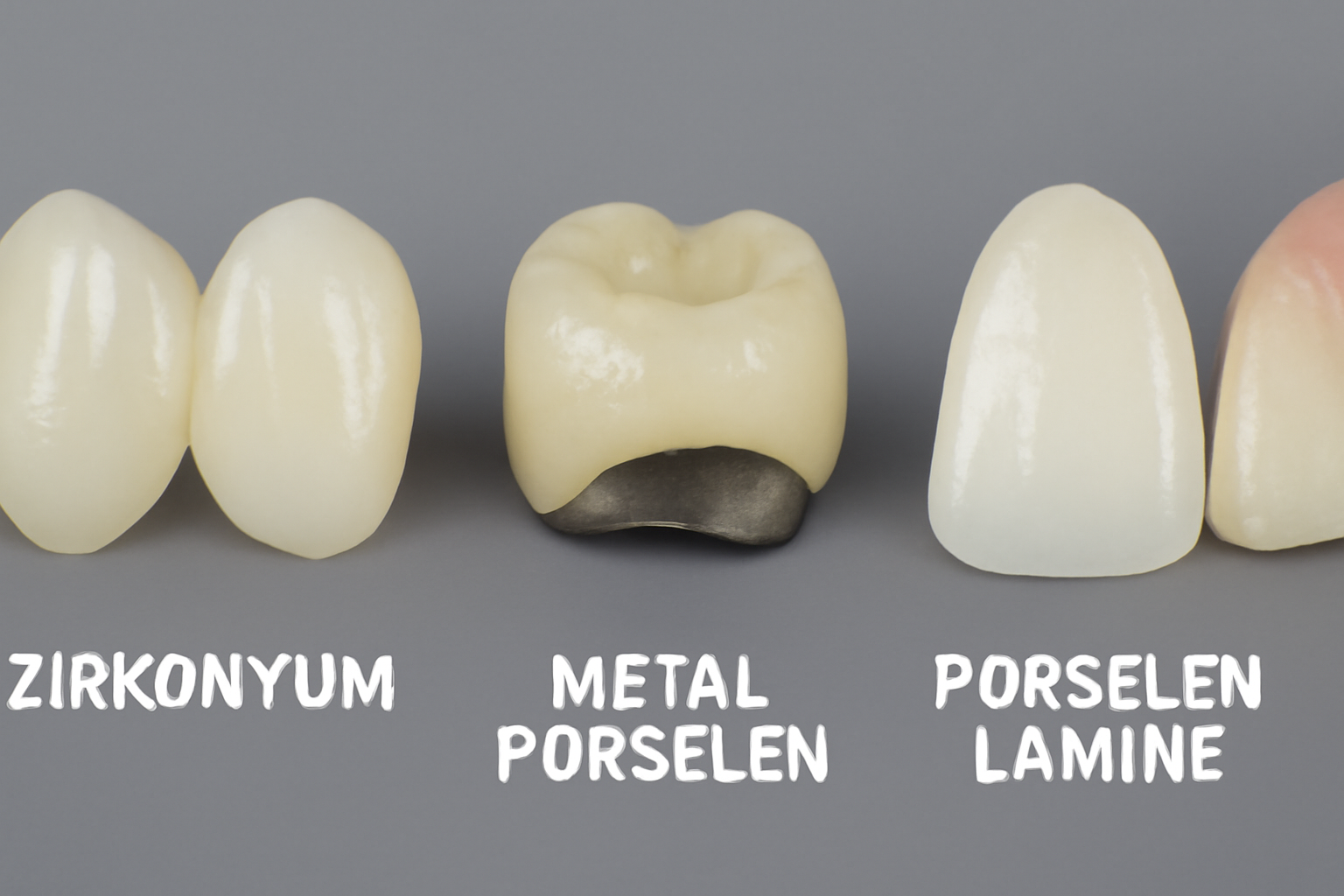 Gülüş Estetiğinde 3 Popüler Seçenek: Zirkonyum, Metal Porselen ve Porselen Lamine