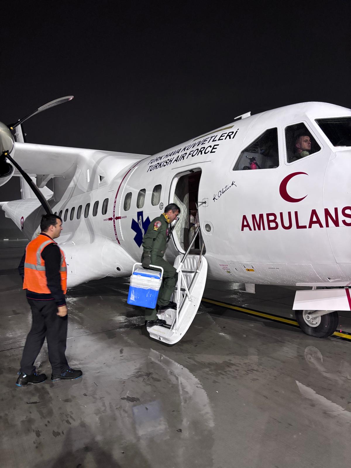 Antalya’dan Erzurum’a Karaciğer Nakli İçin Greft Ambulans Uçakla Ulaştırıldı