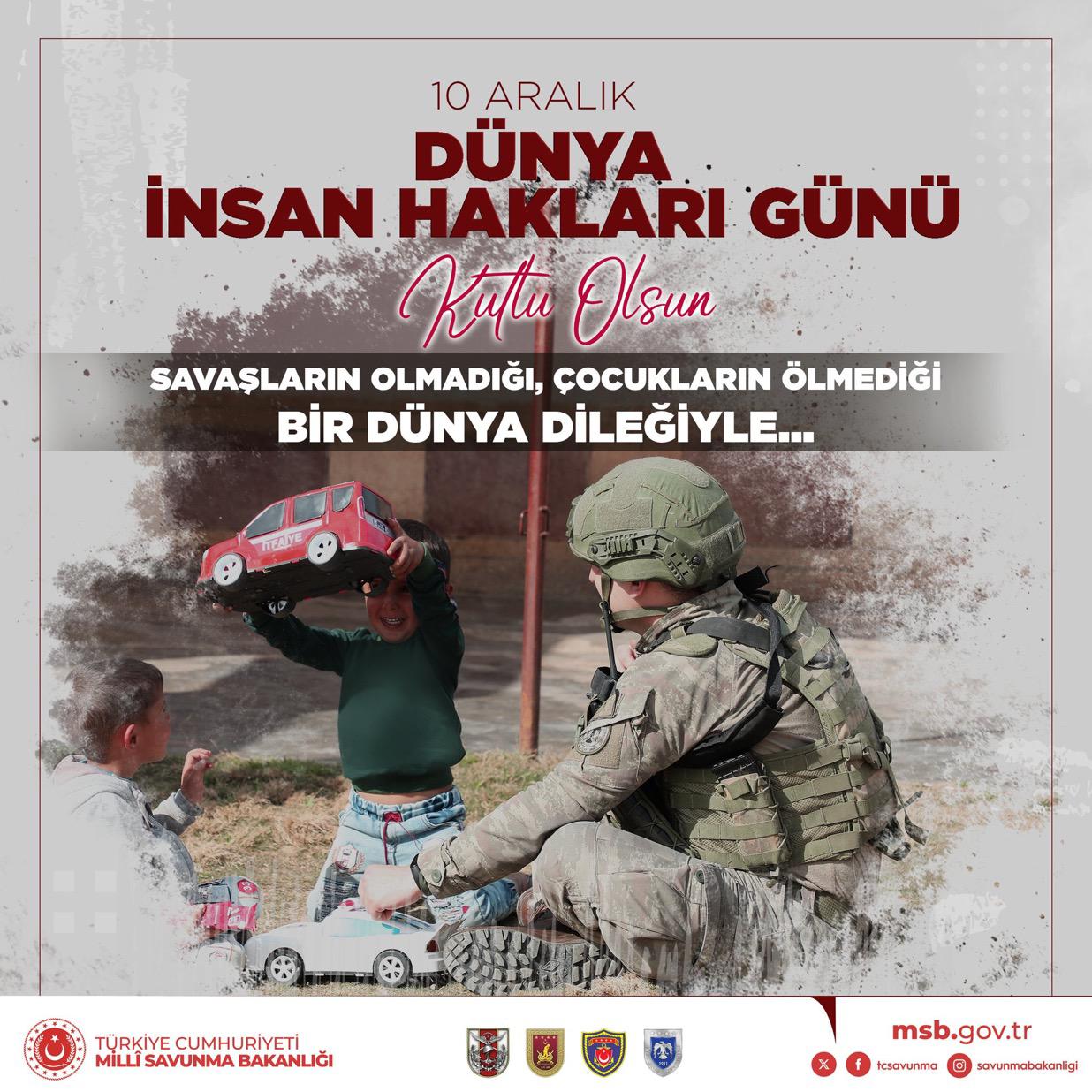 Milli Savunma Bakanlığının “Barış ve Çocukların Yaşam Hakkı” Mesajına Tek Haber Ajansı’ndan Tam Destek