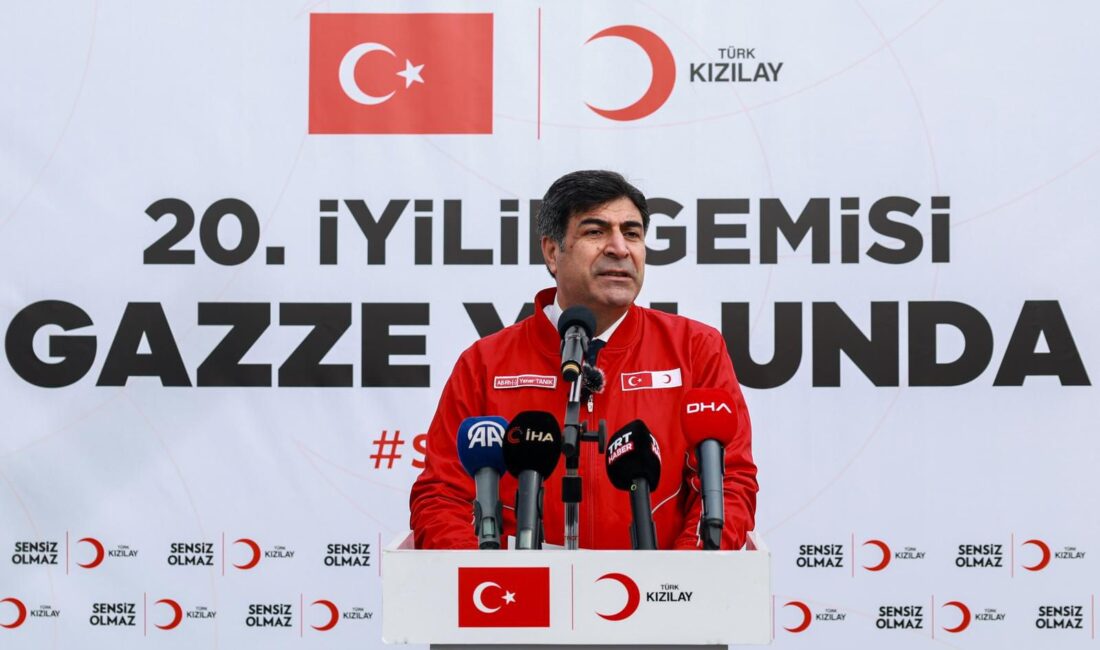 Gazze’ye Yardım Eli: 20. İyilik Gemisi Dualarla Uğurlandı Türk Kızılay Genel Merkez