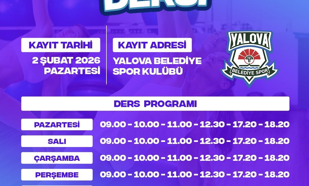 Yalova’da Kadınlar İçin Ücretsiz Pilates Kayıtları Başladı Yalova Belediyesi Kadınlara Özel