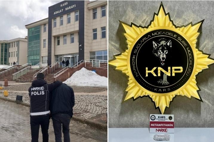 Kars’ta durdurulan 08 plakalı araçtan metamfetamin maddesi ele geçirildi Kars’ta uyuşturucu ile mücadele