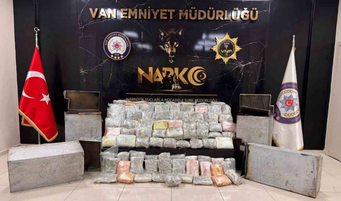 Van’da 68 kilo 500 gram uyuşturucu ele geçirildi