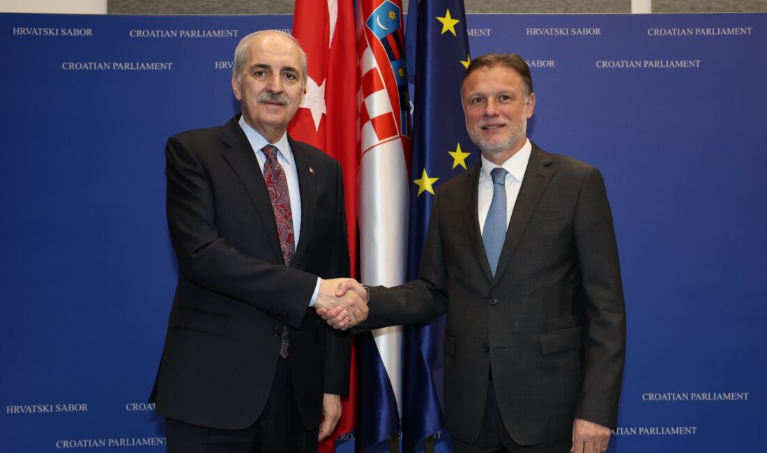 TBMM Başkanı Kurtulmuş, Hırvatistan’da Meclis Başkanı Jandrokovic ile Bir Araya Geldi TBMM Başkanı Numan Kurtulmuş,