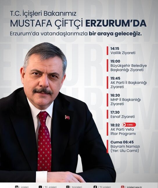İçişleri Bakanı Mustafa Çiftçi’nin