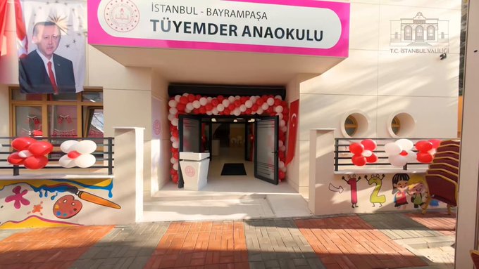 Bayrampaşa’da Hayırsever Desteğiyle Yükselen TÜYEMDER Anaokulu Eğitime Başladı İSTANBUL / TEKHA İstanbul