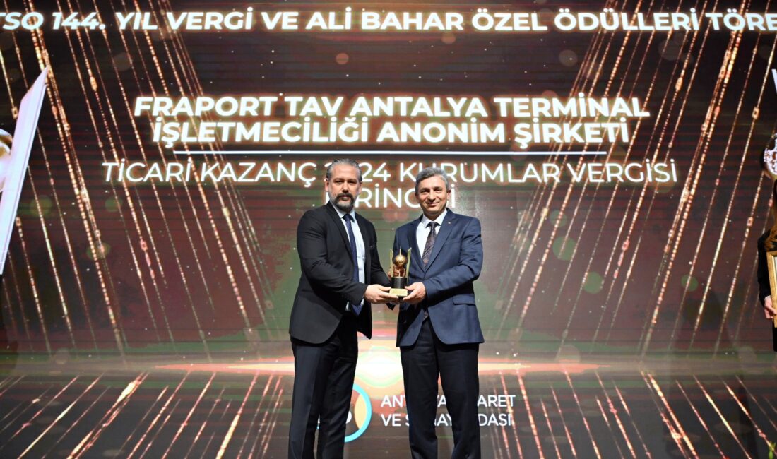 Antalya’da Ekonominin Yıldızları Ödüllendirildi: ATSO 144 Yaşında ANTALYA / TEKHA Antalya