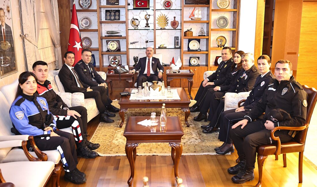 Çorum Valisi Çalgan, Emniyet Heyetini Kabul Etti Türk Polis Teşkilatı’nın 181’inci