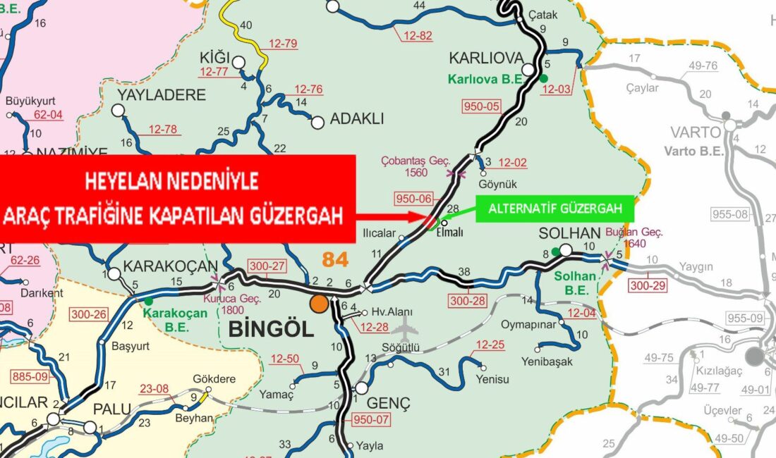 Bingöl Valiliği, Bingöl–Erzurum Devlet