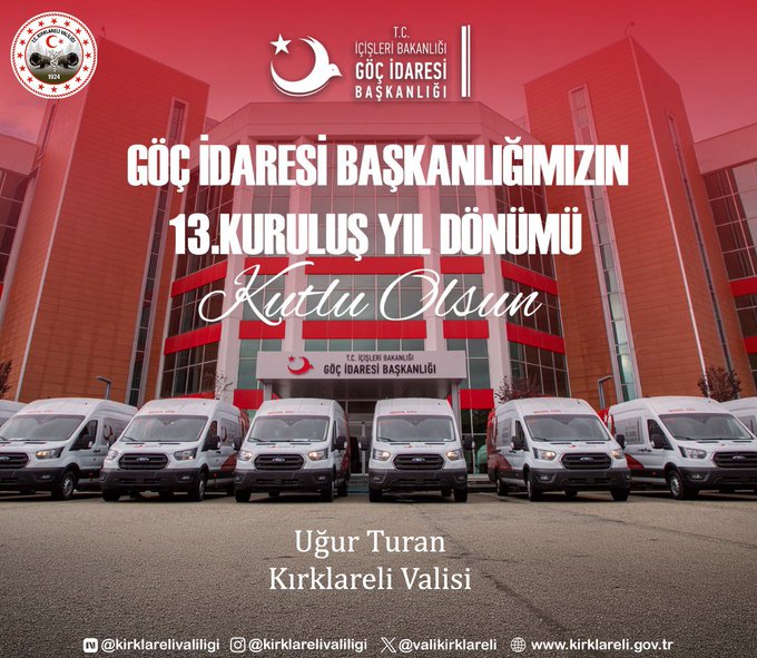Kırklareli Valisi Uğur Turan, Göç