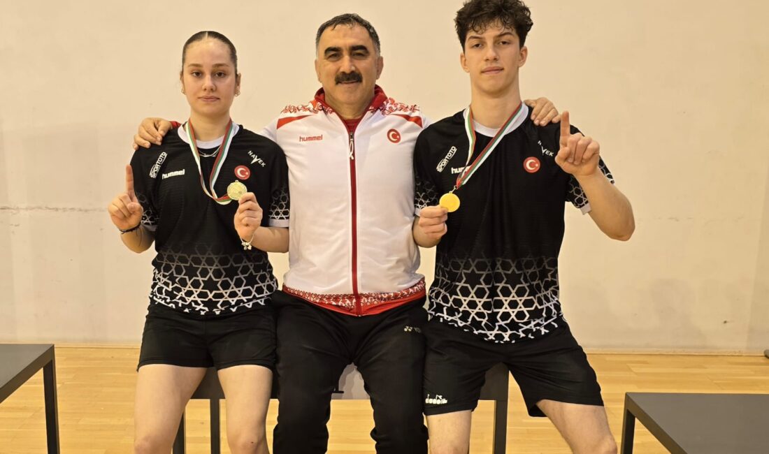 Erzincanlı Milli Badmintonculardan Avrupa’da Madalya Yağmuru ERZİNCAN / TEKHA Bulgaristan’da