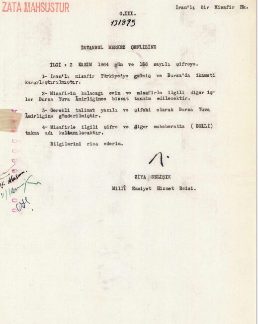 Milli İstihbarat Teşkilatı (MİT),