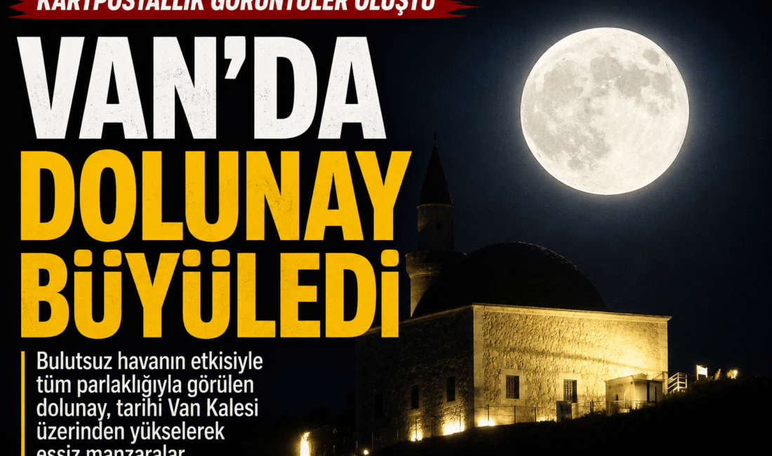 Van’da gün batımının ardından