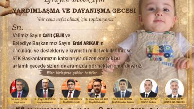 Bingöl’de SMA hastası Efrayim bebek
