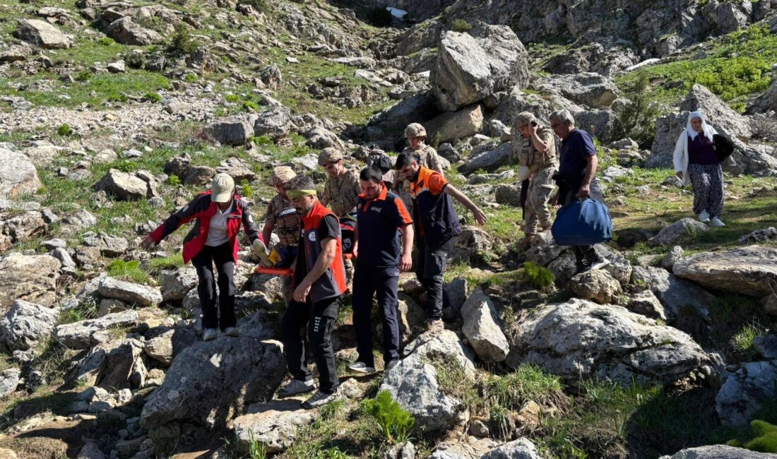 Ters Laleler Bölgesinde Yaralanan Vatandaş Ekiplerin Çalışmasıyla Kurtarıldı TUNCELİ / TEKHA Tunceli’nin