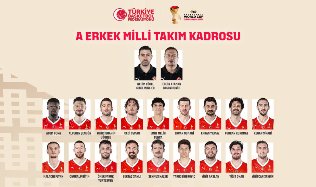 12 Dev Adam’da Dünya Kupası Mesaisi: NBA Yıldızları Kadroda! A Erkek Milli Basketbol