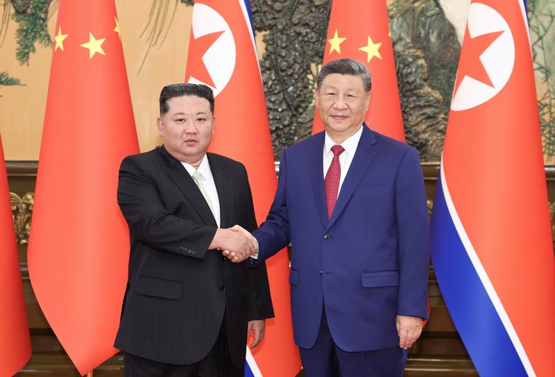 Çin Devlet Başkanı Şi Cinping İle Kuzey Kore Lideri Kim Jong Un Pyongyang’da Bir Araya Geldi KUZEY KORE / TEKHA