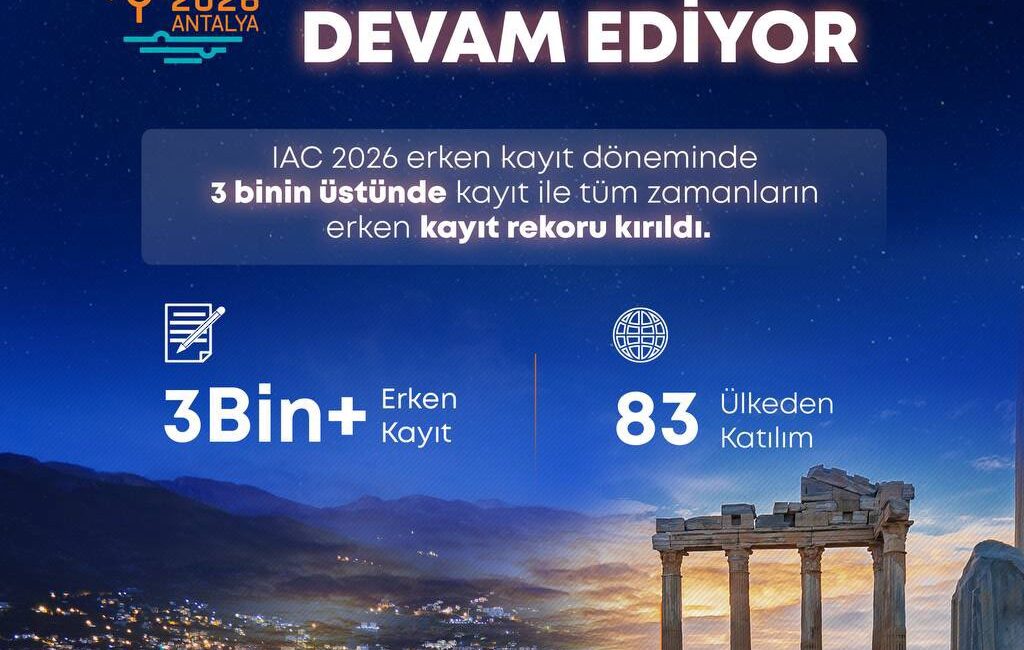 77. Uluslararası Uzay Kongresi Erken Kayıtlarda Rekor Kırdı ANTALYA / TEKHA Türkiye