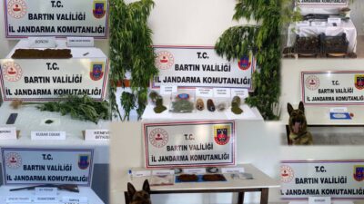 Bartın’da zehir tacirlerine yönelik gerçekleştirilen
