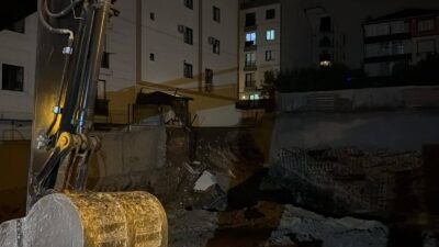 İstanbul’un Çekmeköy ilçesinde temel kazısı