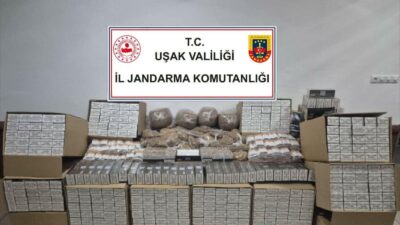 Uşak’ta jandarma ekiplerinin iki adrese