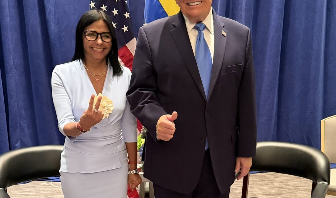 Trump İle Rodriguez New York’ta Bir Araya Geldi Amerika Birleşik Devletleri Başkanı