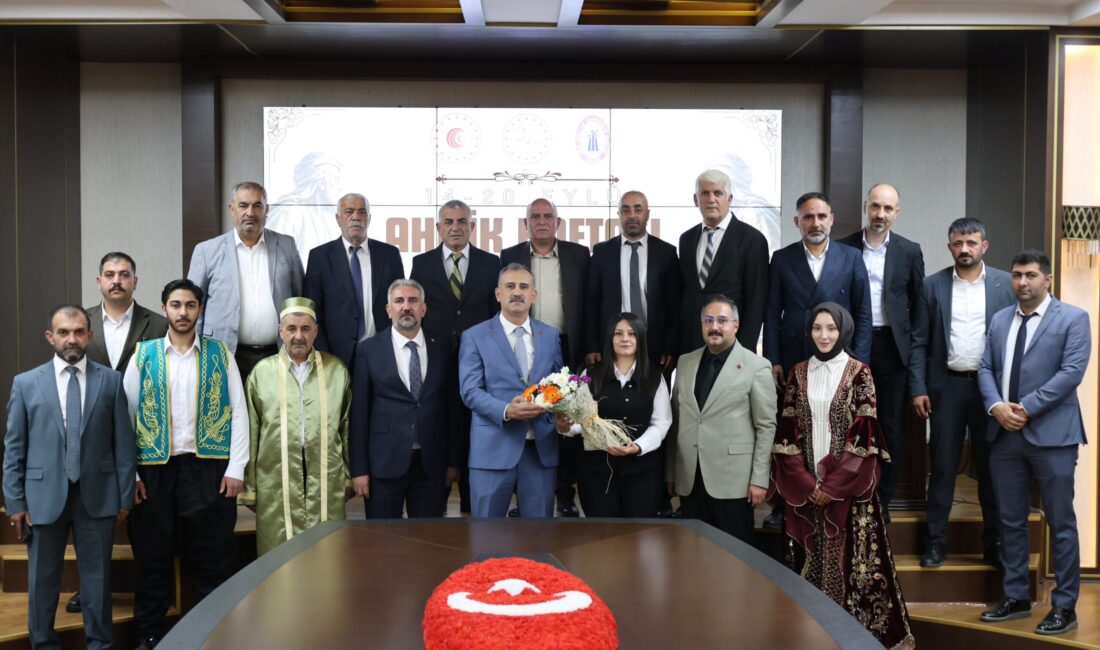 Ağrı’da Ahilik Haftası Törenle Kutlandı Ağrı Valisi Önder Bozkurt,