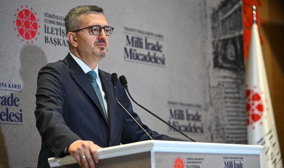 Cumhurbaşkanlığı İletişim Başkanı Burhanettin Duran,