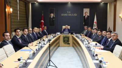Sivas Valisi Yılmaz Şimşek idaresinde