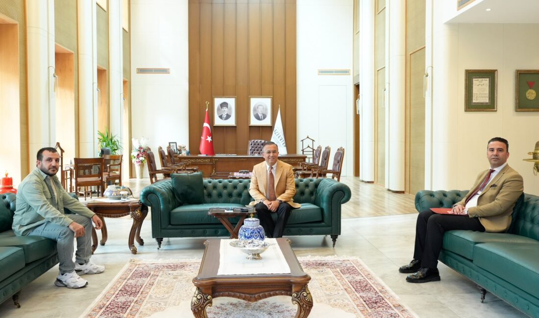 Şehit İbrahim Çetinkaya’nın Kardeşi Vali Çeber’i Ziyaret Etti Vatan uğruna canını feda
