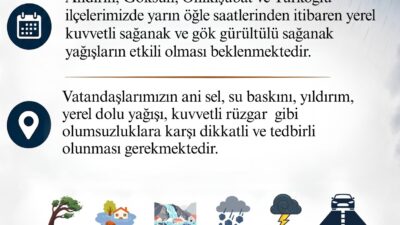 Kahramanmaraş Valiliği, il genelinde beklenen