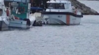 Silivri açıklarında deniz yüzeyinde bulunan