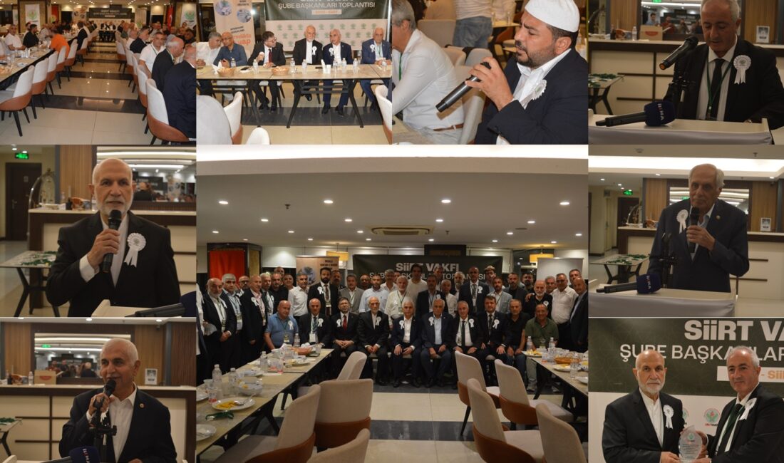 Siirt Vakfı Şube Başkanları Zirvesi Siirt’te Gerçekleşti Siirt Vakfı’nın geleneksel olarak