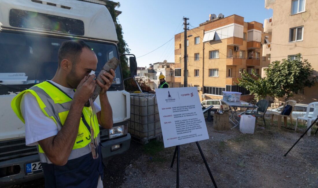 İzmir Konak’ta Mikrobölgeleme Çalışmalarında 40 Sondaj Tamamlandı İzmir Büyükşehir Belediyesi tarafından