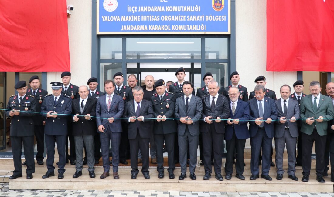 Yalova OSB’de Jandarma Karakol Komutanlığı Hizmet Binası Açıldı YALOVA / TEKHA Yalova’nın