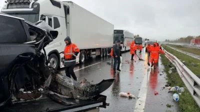 Anadolu Otoyolu’nun Düzce geçişinde iki