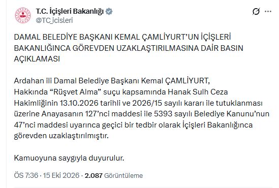 İçişleri Bakanlığı, adli soruşturma