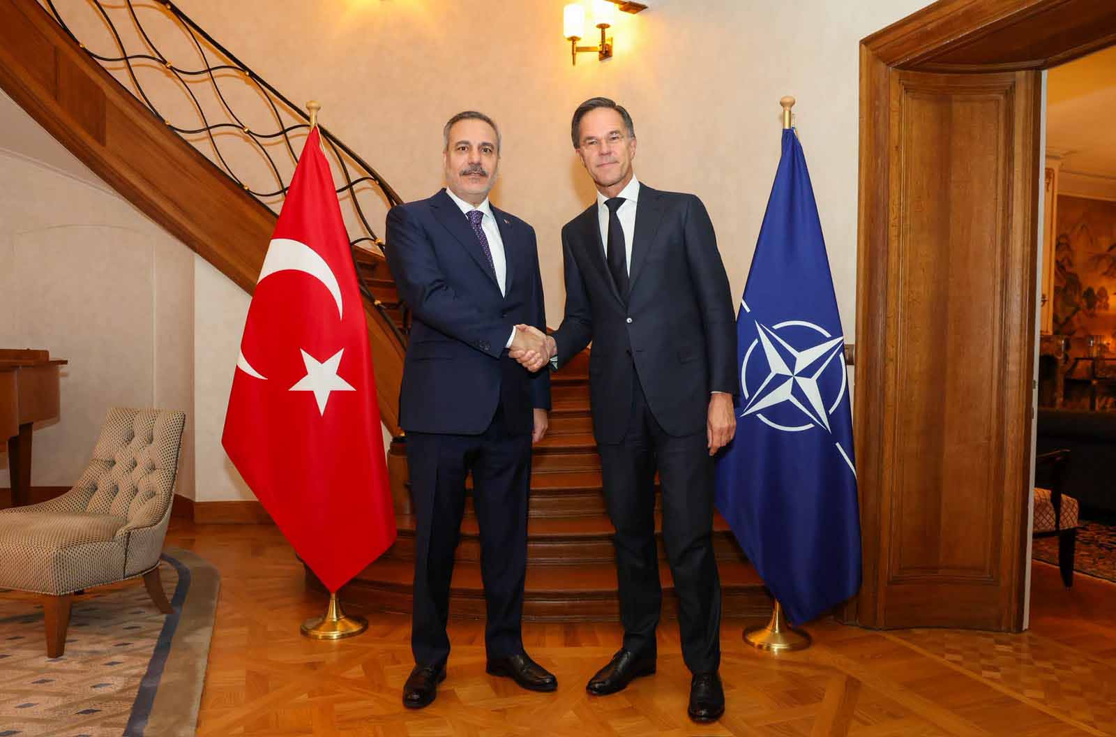 Dışişleri Bakanı Hakan Fidan Brüksel’de NATO Genel Sekreteri Mark Rutte İle Bir Araya Geldi