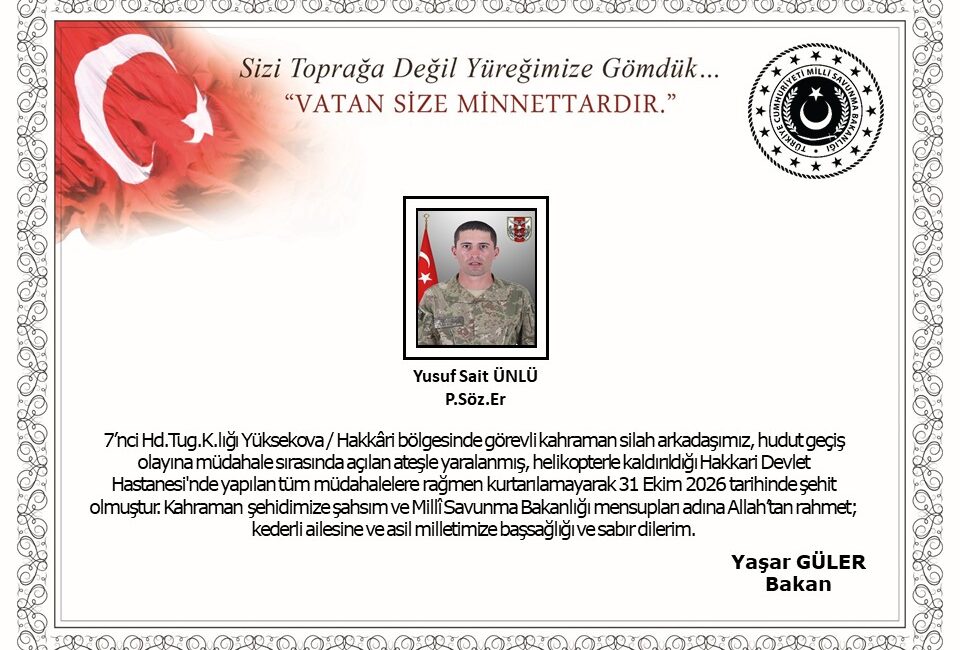 Hakkari’nin Yüksekova ilçesinde hudut