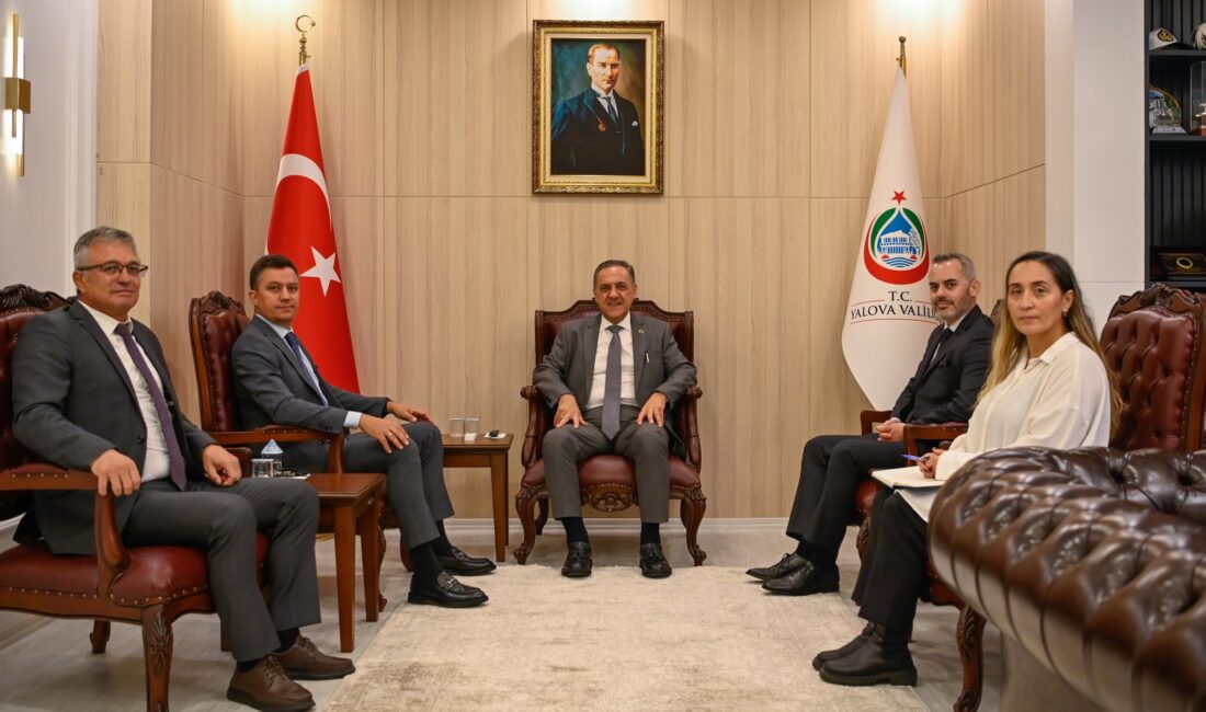 Bulgaristan Heyetinden Yalova Valisi Dr. Ahmet Hamdi Usta’ya Ziyaret Bulgaristan Bursa Konsolosu Momchil