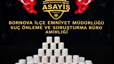 İzmir’in Bornova ilçesinde emniyet güçlerinin